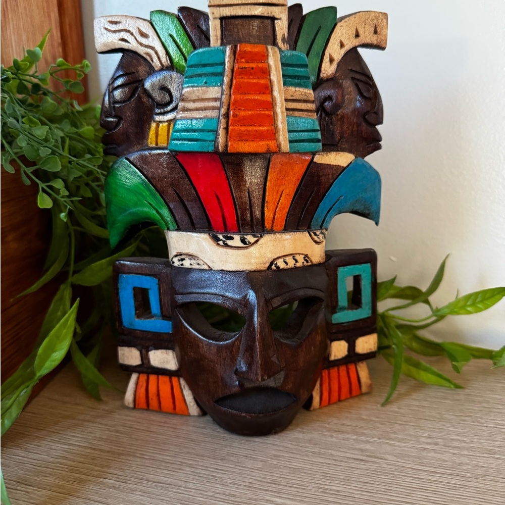 Colorful Tribal Wooden Mask